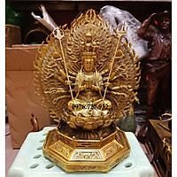 Tượng phật bà nghìn mắt nghìn tay cao 25cm, phật bà thiên thủ thiên nhãn, giá tượng thiên thủ thiên nhãn