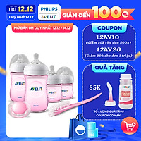 Bộ bình sữa, ty ngậm thiết kế tự nhiên Philips Avent