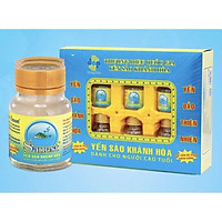 NƯỚC YẾN SÀO KHÁNH HÒA SANEST KHÔNG ĐƯỜNG DÀNH CHO NGƯỜI CAO TUỔI 70ML X HỘP 6 LỌ.