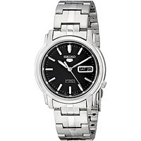 Đồng Hồ Tự Động Seiko 5 SNKK71 Bằng Thép Không Gỉ Với Màn Hình Đen