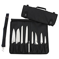 Knife Case, Chef's Knife Roll Bag with Durable Shoulder Strap and Handle, Portable Knife Bag Meat Cleaver Knife Case