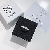 Nhẫn Bạc Nữ Cao Cấp S99 CaoBac Silver Đính Đá Hai Hàng Phong Cách Đơn Giản Nhẹ Nhàng