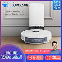 Robot hút bụi lau nhà Ecovacs Deebot N8 Pro Plus – Lực hút Max 2600Pa – Bản Quốc Tế – Hàng Chính Hãng- BH 18 tháng