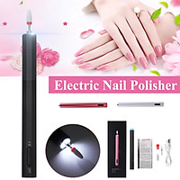 USB DC5V Mini Portable Electric Nail Polisher LED Pen Drill Polishing Machine