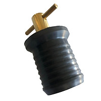 Twist Type Brass Drain Plug Boat Marine Coolers Hulls Marine Turn-Tite Twist Expandable Rubber Drain Plug with Neoprene Seal