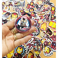 Set 30 Sticker Iron Man người sắt ảnh decal hình dán ép lụa