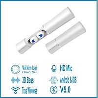 Tai Nghe Bluetooth True Tireless CONVI CV20 - bluetooth 5.0, 3D bass, HD mic, tổng thời gian sử dụng 15 giờ, phù hợp iPhone / Samsung / Oppo / Vivo - Hàng Chính Hãng