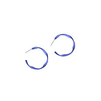 Hoa tai chữ c xoắn dẹt phong cách hiện đại đơn giản âu mỹ-HTP4468