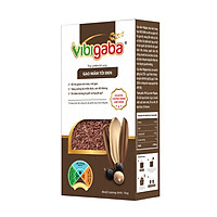 Gạo Mầm Vibigaba Tỏi Đen Hộp 1Kg - Hỗ trợ giảm mỡ gan, mỡ máu, tăng cường hệ miễ dịch, sức đề kháng, ổn định đường huyết