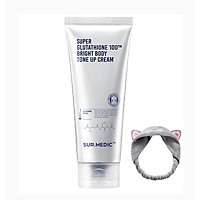 Kem Dưỡng Trắng - Nâng Tone Da Toàn Thân Sur.medic Super Glutathione 100TM Bright Body Tone Up Cream 150ml + Tặng Kèm 1 Băng Đô Tai MÈo (MÀu Ngẫu Nhiên)