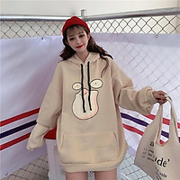ÁO KHOÁC HOODIE CHUI CỔ NỮ IN CHỮ NỔI FORM RỘNG CHÂT NỈ CỰC ĐẸP MẪU MỚI SIÊU HOT THỜI TRANG CAO CẤP CS003