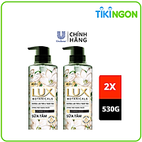 Combo Sữa Tắm Nước Hoa Thơm LUX Botanicals Hương Nước Hoa Lan Tiên Và tràm trà 530g x 2