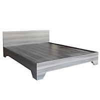 Giường Ngủ MDF Phủ Melamine Chân Cao Màu Nết