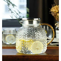 BÌNH THỦY TINH CHỊU NHIỆT HỌA TIẾT DÂY LÁ SẦN DUNG TÍCH 1,3L