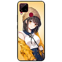 Ốp lưng dành cho Realme C15 mẫu Cô Gái Áo Vàng