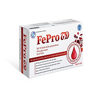 FePro - Bổ sung sắt, Hỗ trợ quá trình tạo hồng cầu, Giúp phòng ngừa và giảm nguy cơ thiếu máu do thiếu sắt (Hộp 30 viên)