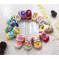Combo 5 đôi vớ sơ sinh/ tất sơ sinh cho bé 0-6 tháng