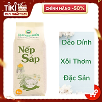 Gạo Nếp Sáp Vinh Hiển túi 1KG (dẻo dính, xôi thơm) Nếp sạch 3 KHÔNG