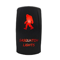 DC 12V/24V 5Pin Car Boat Marine RV Sasquatch Rocker Toggle Switch Green/Red/Blue LED