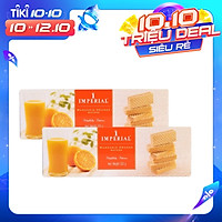Combo 2 Bánh Xốp Quýt Imperial (100G x 2 hộp) Thái Lan