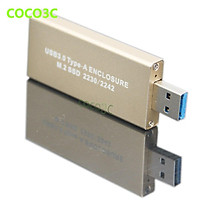 Hộp Chuyển Đổi Usb 3.0 Sang M.2 SATA SSD USB3.0 Sang NGFF B Key B + M Key adapter M2 Cho Transcend MTS400 PLEXTOR PX-128M6G-2242