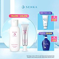 Bộ đôi dưỡng ẩm và dưỡng da trắng hồng mịn mượt Senka ( White Beauty Lotion 200ml + Serum White Beauty 35g)