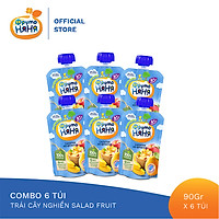 Combo 6 Gói Trái cây nghiền Salad Fruit Fruto Nyanya 90g