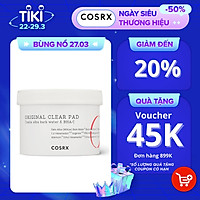 Bông Tẩy Tế Bào Chết Hoá Học (1% BHA, Nước Vỏ Cây Liễu) COSRX One Step Original Clear Pad 70 Miếng