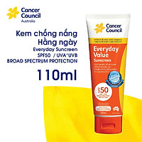 Kem chống nắng hàng ngày Cancer Council Everyday SPF50/PA++++ 110ml