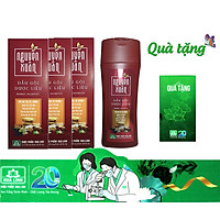 Combo 3 Chai Dầu Gội Dược Liêu Nguyên Xuân Nâu 200ml (Dành cho tóc thường)
