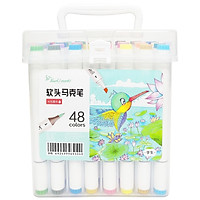 Hộp 48 Bút Lông Màu Touch 2 Đầu Thân Trắng TK-3897
