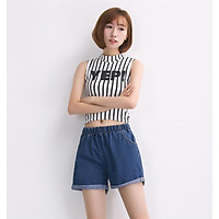 Quần Short Jean đơn giản Nữ mẫu 2 mt66