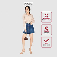 Áo sơ mi nữ MARC FASHION sheer nút xà cừ