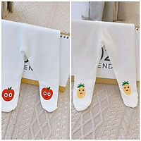 Quần legging liền bàn sơ sinh/quần tất liền bàn cho bé gái