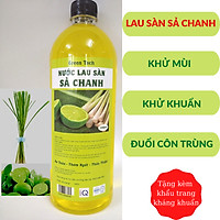 Nước Lau Sàn Sả Chanh 1000ml - Xua Đuổi 100% Côn Trùng - An Toàn Cho Da - Cho Nhà Luôn Thơm Ngát