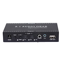 NK-A6L 5.1 Audio Gear Digital Sound Decoder Audio Converter 3.5mm Audio Output Replacement for Dolby Digital AC-3 DTS EU