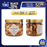 Hạt Mixed Nuts Hỗn Hợp 3 Loại Rang Mộc Nhập Khẩu đã tách vỏ 230gr (Hạnh Nhân + Óc Chó + Hạt Bí) HATFARM