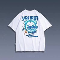 3 Color【M-3XL】 Summer New Style Fashion Printed Graphic Short Sleeve T-shirt Men Breathable Unisex Half Sleeve T-shirt Oversize Student Short T-shirt Couple Wear