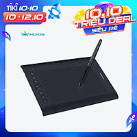 Bảng vẽ cảm ứng Huion H610 Pro V2 10x6.25 Inch với 8 nút điều chỉnh tiện dụng và 16 phím mềm