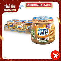 Thùng 6 lọ Pate gà tây và gan FrutoNyanya 80g/lọ