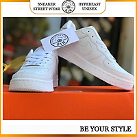 Giày Sneaker Air Force 1, AF1 trắng bản chuẩn Trung full phụ kiện tặng box bảo vệ - Gin store