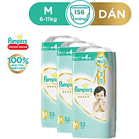 Combo 3 Tã Dán Pampers Thượng Hạng Nội Địa Nhật NB70/S64/M52/L42