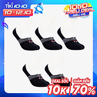 Combo 5 Đôi Tất Hài Lười Nam Lịch Lãm, Sang Trọng, Chất Liệu Sợi Cotton Cao Cấp Co Giãn 4 Chiều Chống Hôi Chân, Silicon Chống Tụt Gót Chân MRM FASHION (cùng màu)