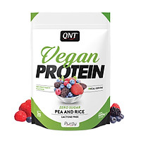 BỘT ĐẠM THUẦN CHAY HƯƠNG VỊ HỖN HỢP QUẢ ĐỎ QNT Vegan Protein Red Fruit Party