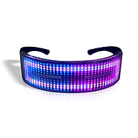 LED Party Glasses BT APP Control LED Light Up Glasses Flashing Glowing Luminous Glasses USB Rechargeable DIY Animation