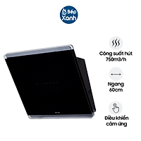 Máy Hút Mùi Malloca MC 60GT-B - Công Suất Hút 750 m3/h - Ngang 60cm - Hàng Chính Hãng