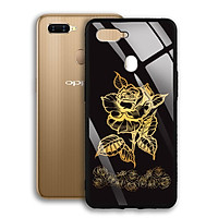 Ốp Lưng Mạ Màu Vàng Ánh Kim cho điện thoại Oppo A7 - 03029 8008 ROSE11 - Hàng Chính Hãng
