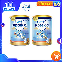 Combo 2  Sữa bột Aptakid New Zealand hộp thiếc (900g/lon) cho bé trên 24 tháng tuổi