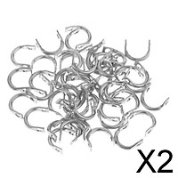 2x50pcs Easy-Spin Clevises Spinner Easy DIY Fishing Lures Accessories S