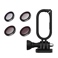 TELESIN Camera Filter Kit with 4pcs Filters(CPL + ND8 + ND16 + ND32) + Camera Protective Frame Housing ABS+PC Material